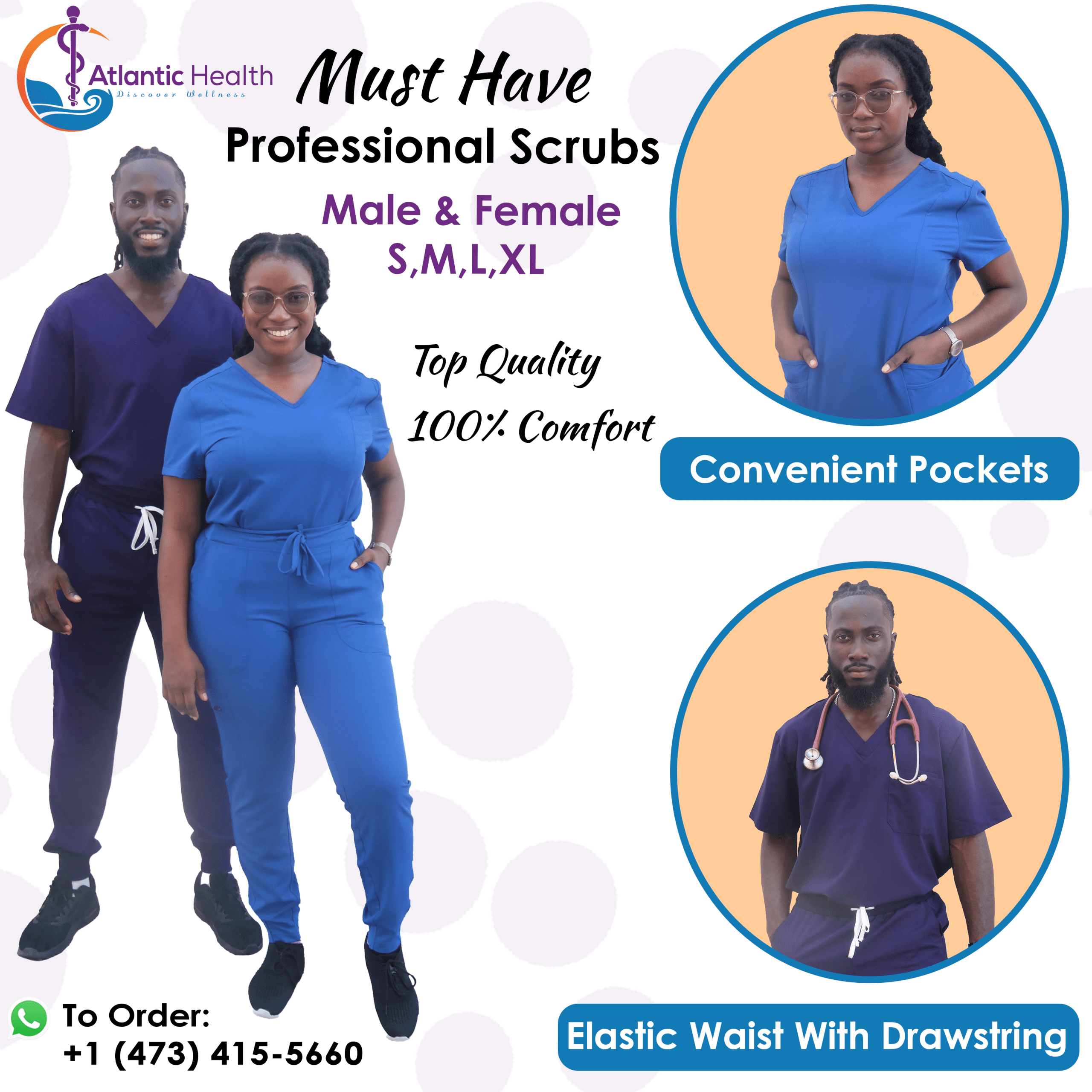 Fitted Scrub Tops